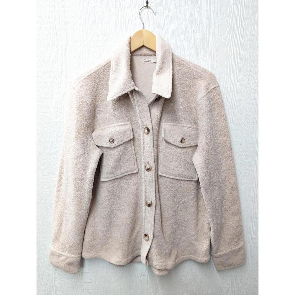 Faherty Holden High Pile Fleece Shirt Jacket Shacket Gorpcore Size Medium